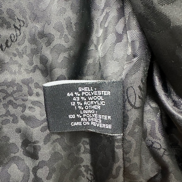 Guess Charcoal Double-Breasted Pea Coat - Picture 5 of 5